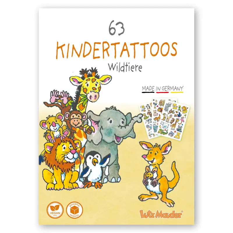 Kinder Tattoo Tapirella Wildtiere