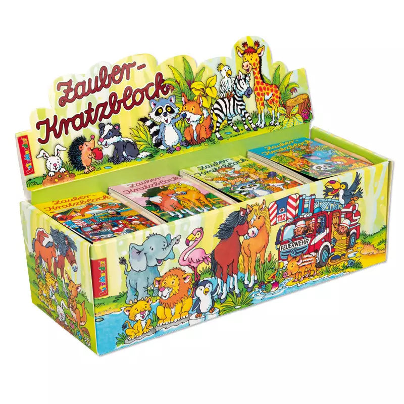 Mini Zauberkratzblock assortiert
