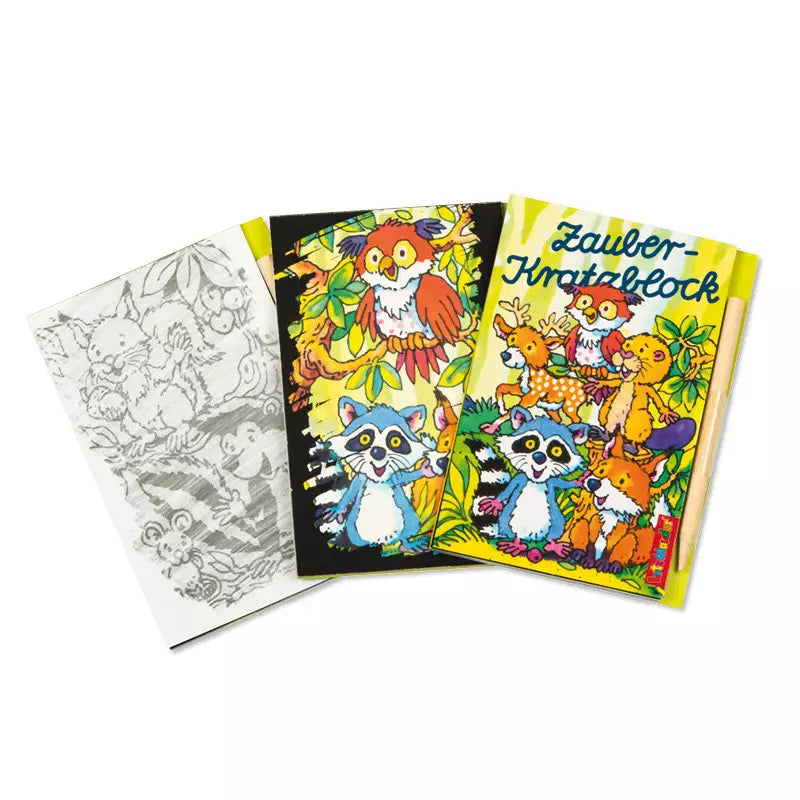 Mini Zauberkratzblock assortiert