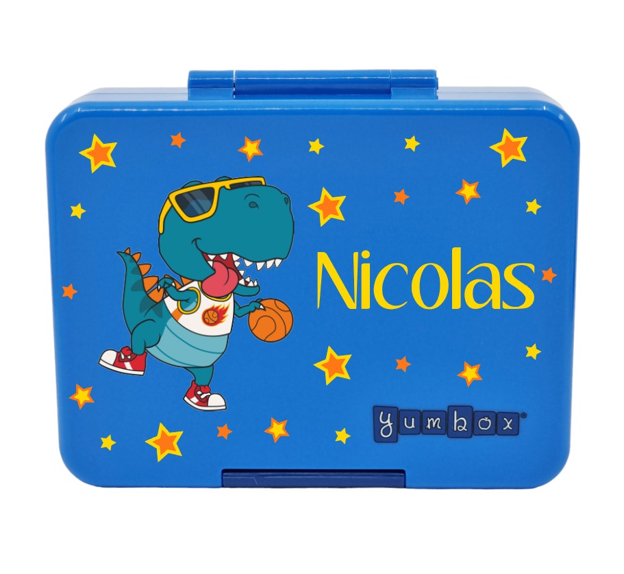 Znünibox Yumbox Mini Snack Surf Blue Dinosaurier