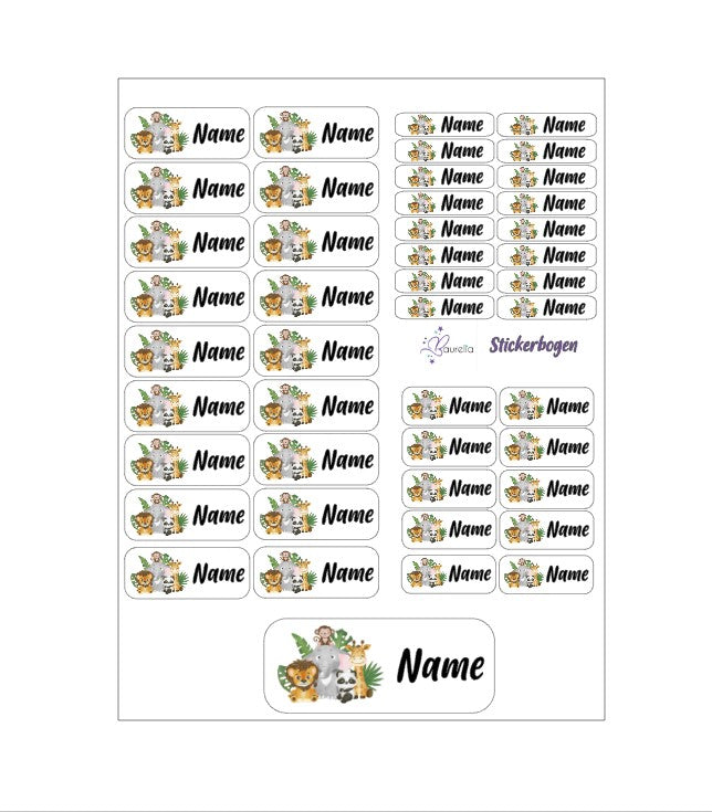 Baurelia Stickerset mit Name Friends 1