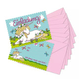 Einladungskarten Kindergeburtstag Einhorn Rosa