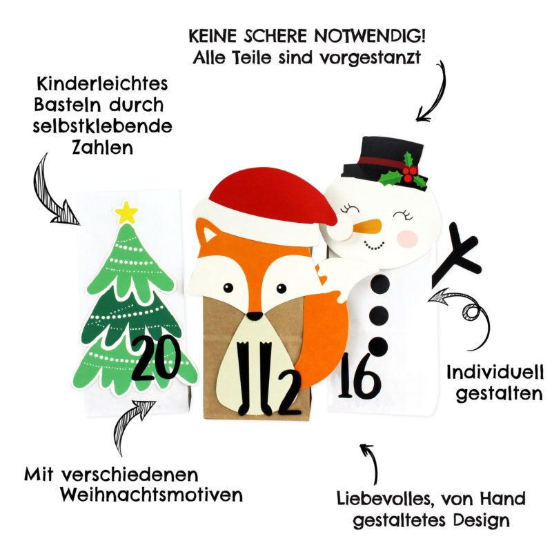 Adventskalender Fuchs Winter