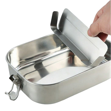Znünibox Edelstahl mit Trennwand 1200ml