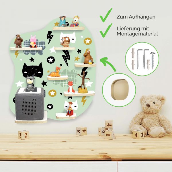 Toniebox 1 & 2 Regal zum Aufhängen Superheld