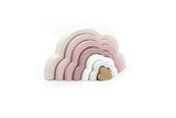 Label Label Regenbogen Puzzle Wolke Rosa