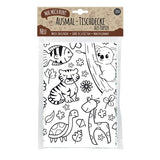 Ausmal Tischdecke XL Zoo und Natur