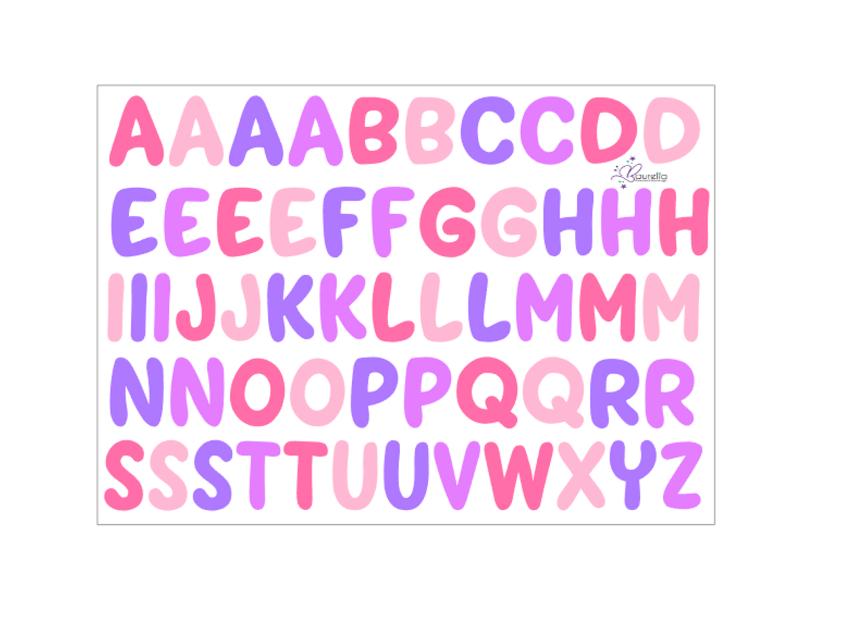 Stickerbogen ABC 6