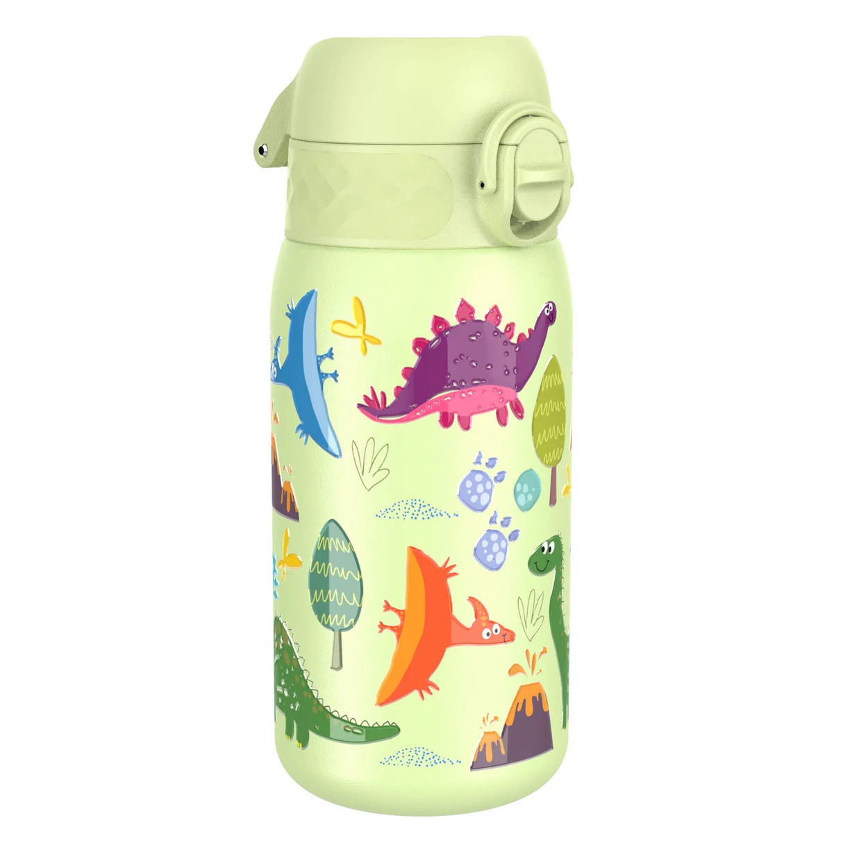 Kinder Edelstahl Trinkflasche Ion8 400ml Dino