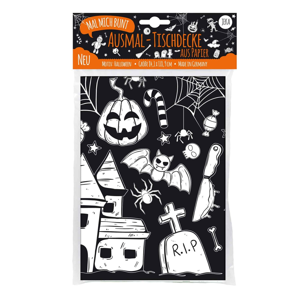 Ausmal Tischdecke XL Halloween