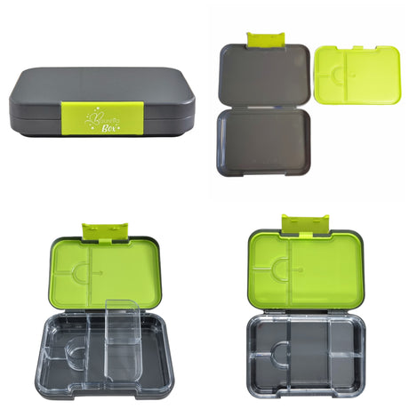 SET Znünibox und Trinkflasche Baurelia Box Maxi mit Ion8 400ml Grau
