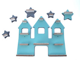 Erweiterungsregale Kleine Sterne -  Pastellblau