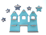 Erweiterungsregale Kleine Sterne -  Pastellblau