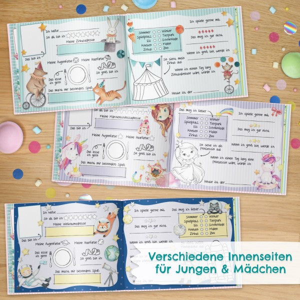 Freundebuch für Kinder in der Schule - Lila