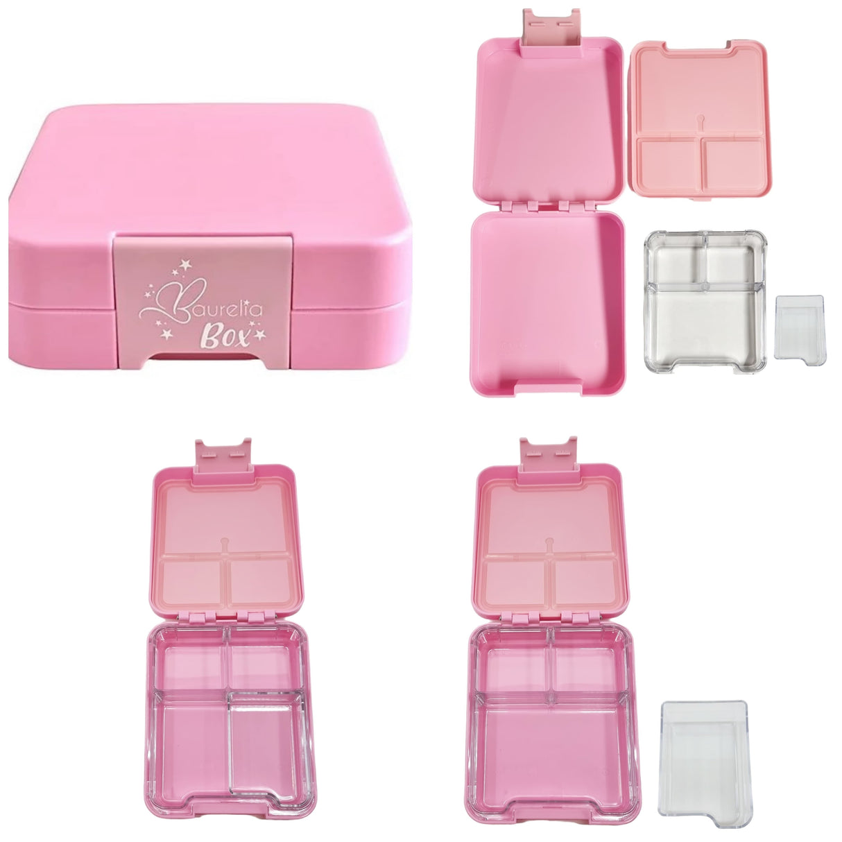 SET Znünibox und Thermosflasche Baurelia Box Midi mit Ion8 500ml Rosa