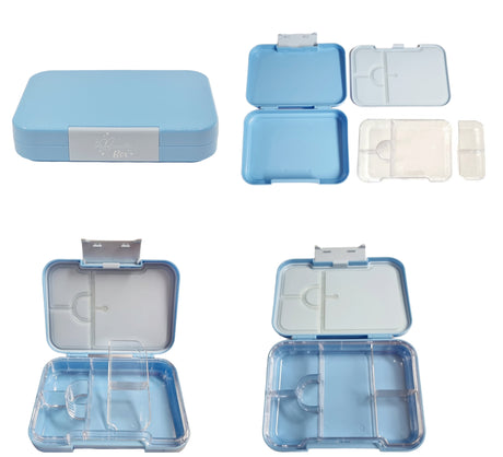 SET Znünibox und Trinkflasche Baurelia Box Maxi mit Ion8 400ml Hellblau