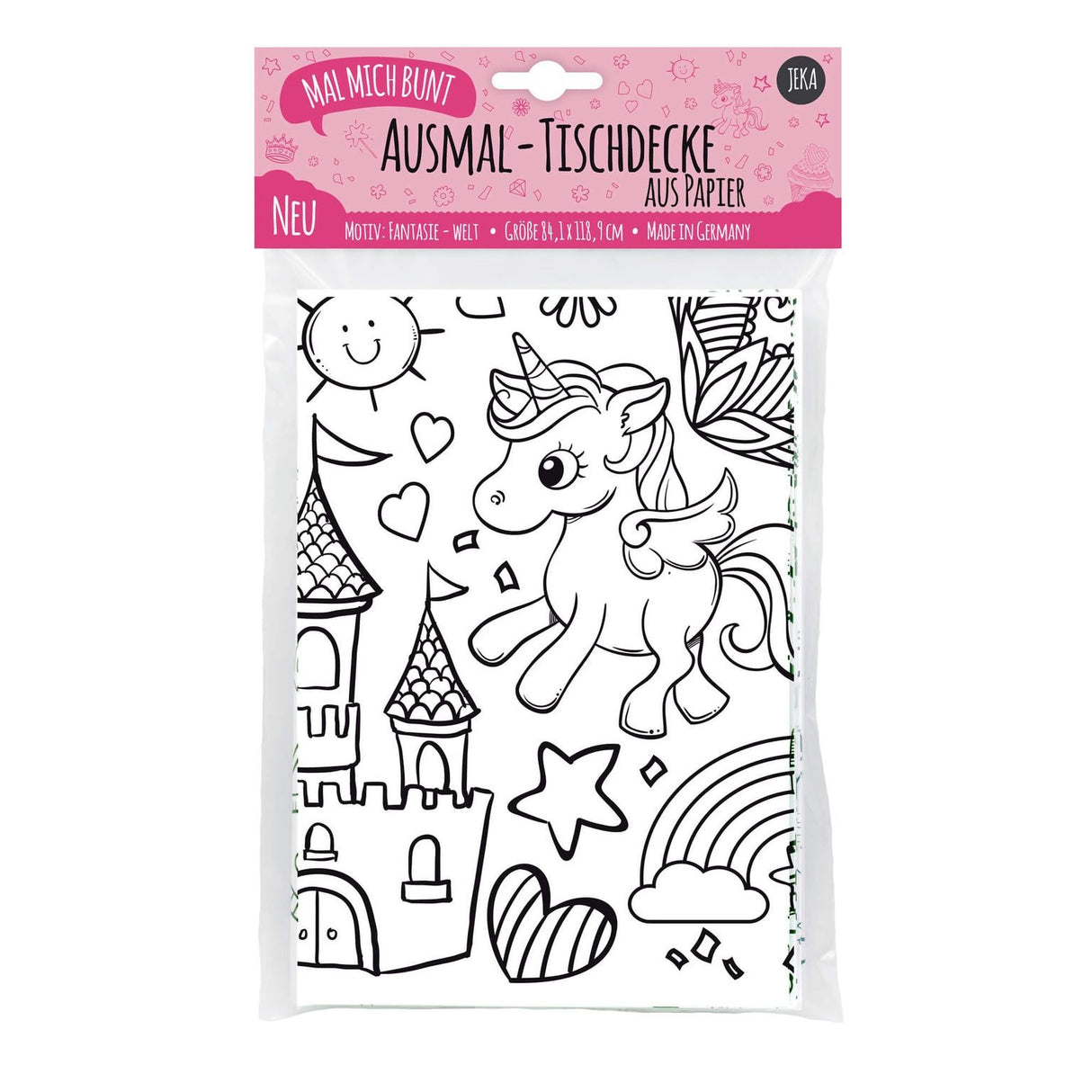 Ausmal Tischdecke XL Fantasie