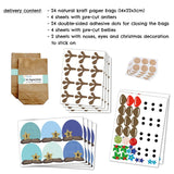 Adventskalender Rentiere Blau