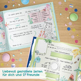 Freundebuch für Kinder in der Schule - Grün