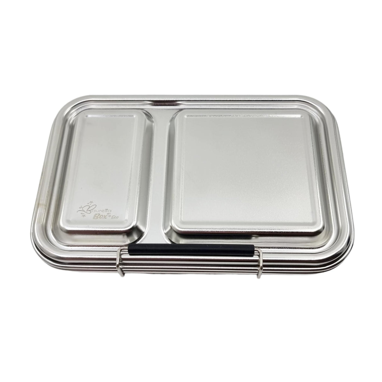 Edelstahl Znünibox Baurelia Box Eco mit 2 Unterteilungen Pastellblau
