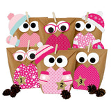 adventskalender basteln, adventskalender pink, adventskalender kinder, adventskalender kinder zum befüllen, adventskalender geschenke kinder, adventskalender ideen, adventskalender tüten