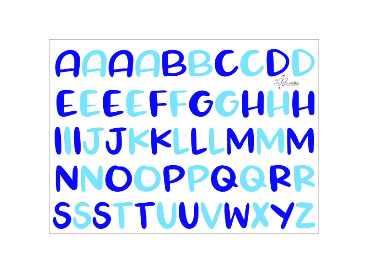 Stickerbogen ABC 10