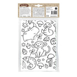 Ausmal Tischdecke XL Zoo und Natur