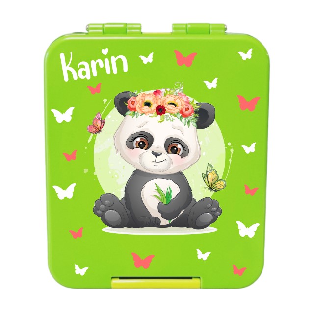 znünibox panda, lunchbox panda, brotdose panda, znünibox personalisiert panda, lunchbox personalisiert panda, znünibox auslaufsicher, znünibox kinder mit name, znünibox personalisiert kinder, znünibox unterteilt, znünibox kinder unterteilt, lunchbox kinder personalisiert, baurelia box midi grün