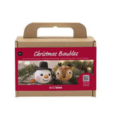 Bastelset Weihnachtskugeln Rentier und Schneemann