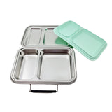 Edelstahl Znünibox Baurelia Box Eco mit 2 Unterteilungen Mint