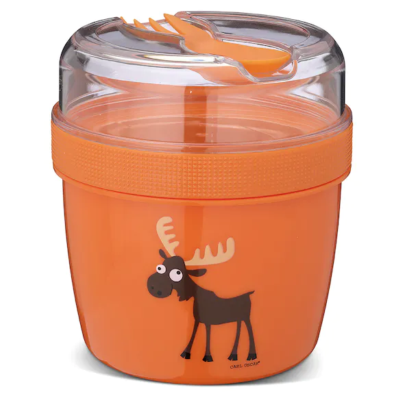 Müeslibecher Carl Oscar mit Kühlakku Orange