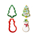 Ausstechformen Set Decora Weihnachtsbaum und Schneemann
