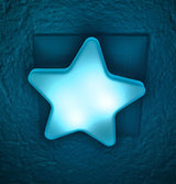 Nachtlicht Steckdose Stern LED Blau