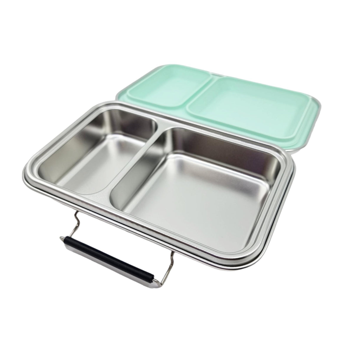 Edelstahl Znünibox Baurelia Box Eco mit 2 Unterteilungen Mint