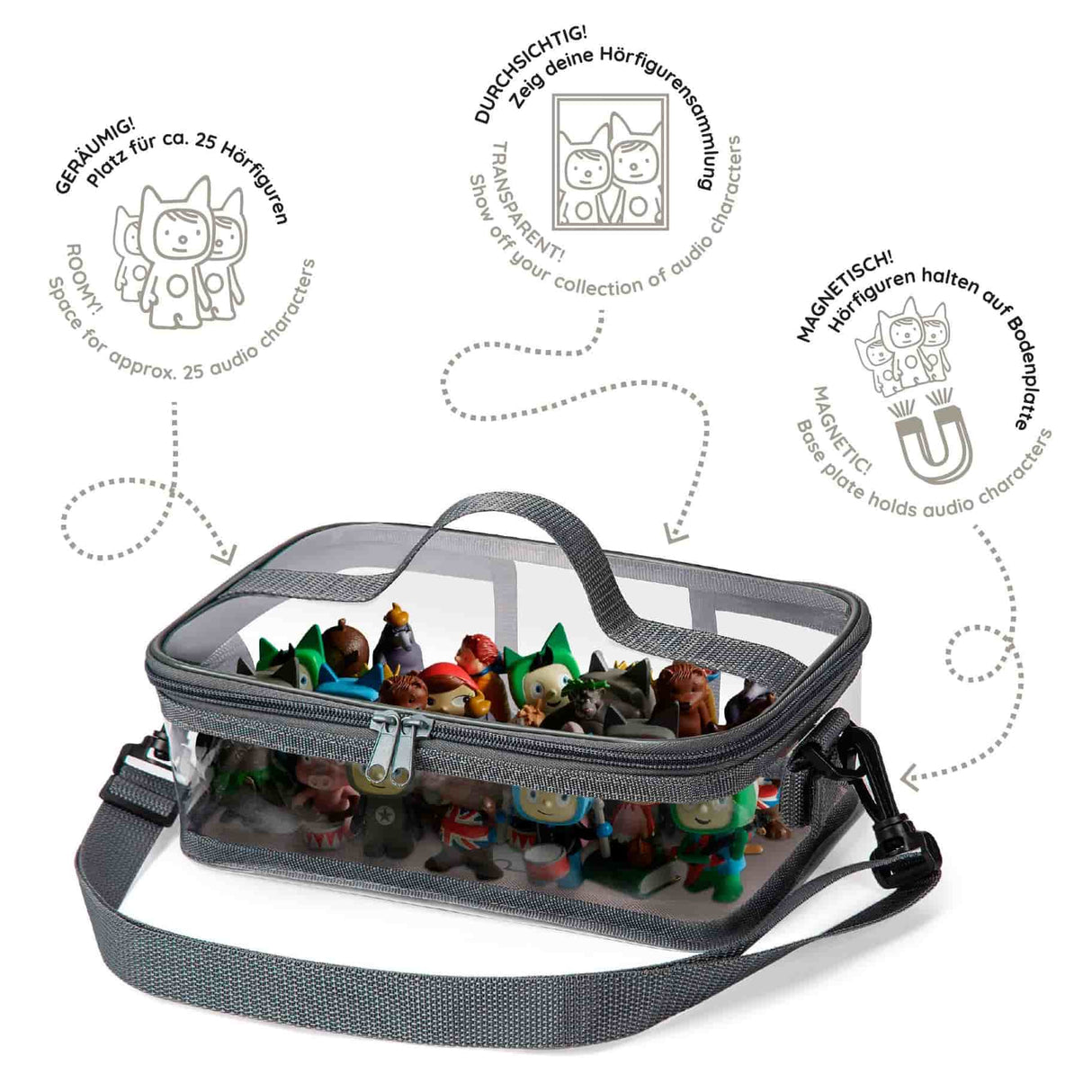 Tasche für Toniefiguren Grün