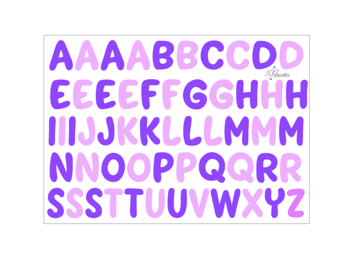 Stickerbogen ABC 4