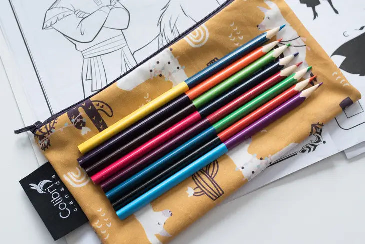 Etui und Lunchbag Colibri Blume