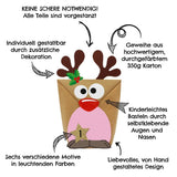 Adventskalender Rentiere Lila