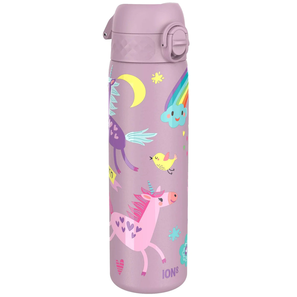 Edelstahl Trinkflasche Ion8 500ml Einhorn