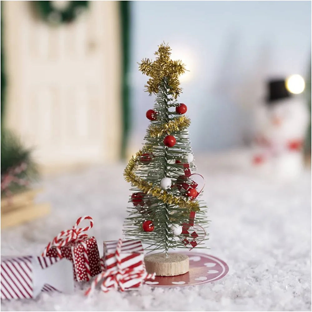 Wichtelzubehör Bastelset Weihnachtsbaum und Geschenke
