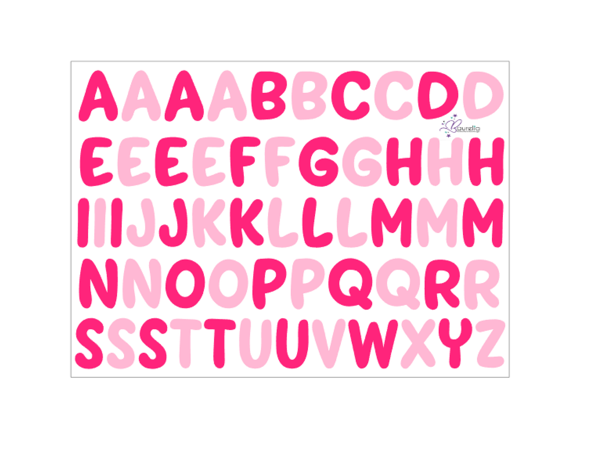 Stickerbogen ABC 2