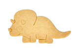 Edelstahl Ausstechform Triceratops mit Prägung