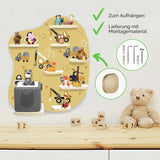 Toniebox 1 & 2 Regal zum Aufhängen Baustellenfahrzeuge