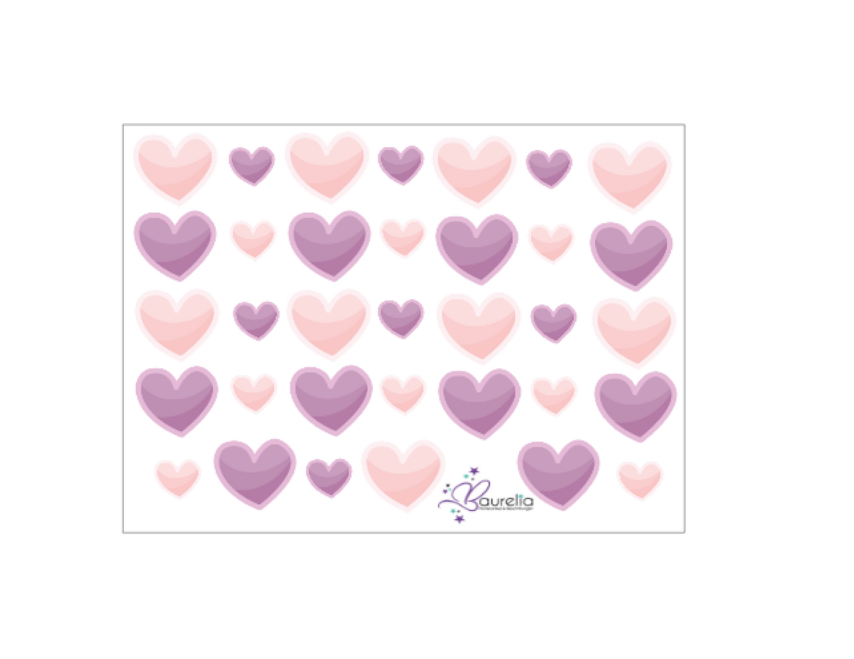Stickerbogen Herz 1