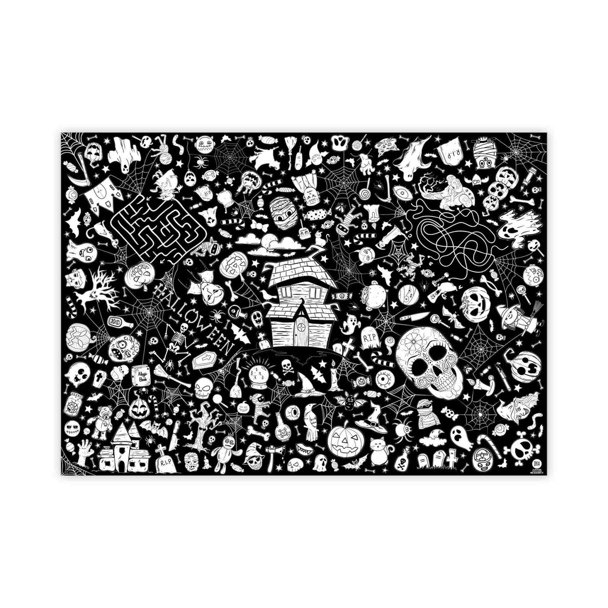 Ausmal Tischdecke XL Halloween