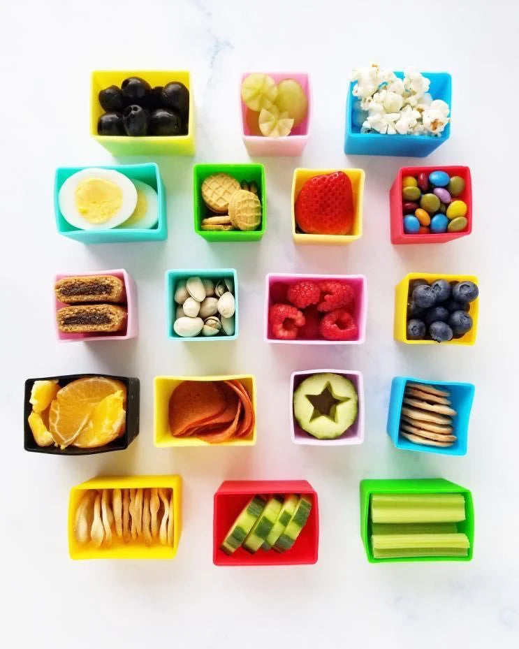 Silikonformen Munchbox Rectangle 2er Set Blau